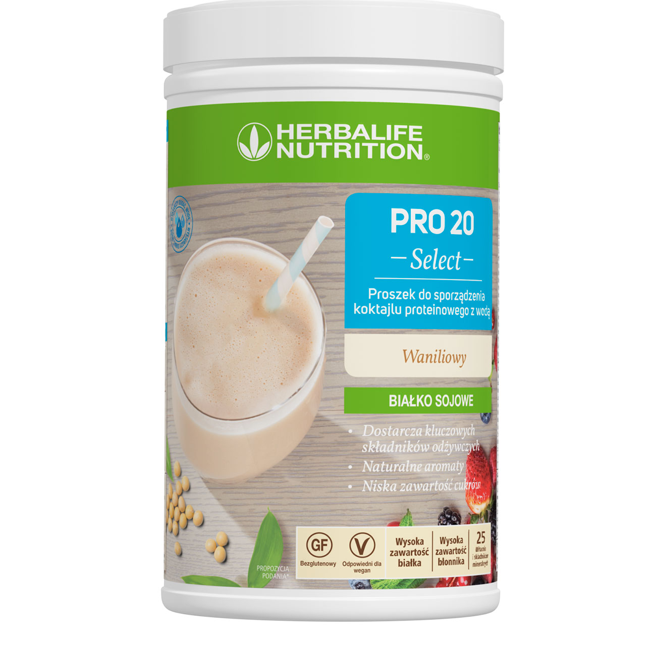 PRO 20 Select Produkt proteinowy Herbalife o smaku waniliowym 630 g - obrazek 2