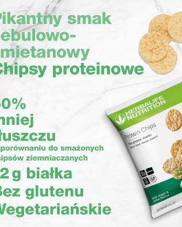 Chipsy proteinowe smak śmietankowo-cebulkowy 10 x 30 g
