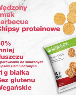 Chipsy proteinowe o smaku barbecue 10 x 30 g