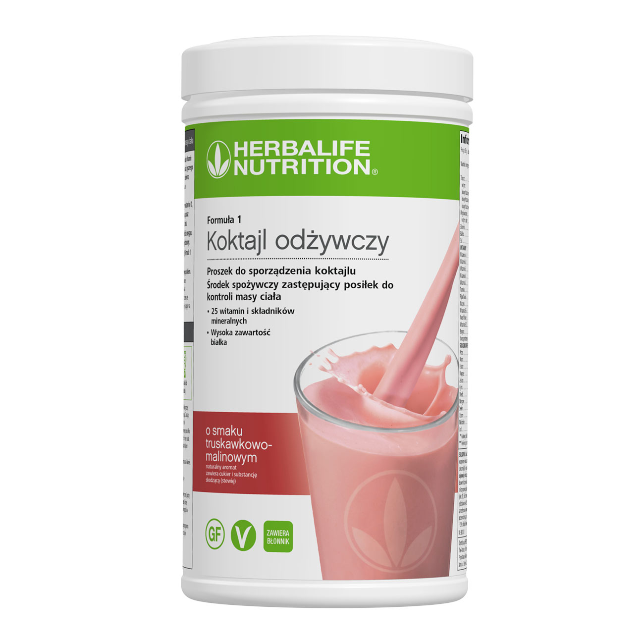 Koktajl odżywczy malinowo-truskawkowy 550 g - obrazek 2