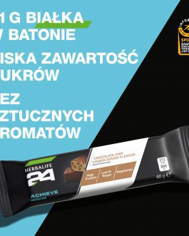 Batony proteinowe H24 Achieve smak ciasteczek z kremem 6x 60 g
